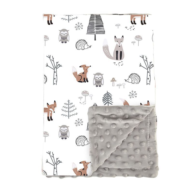 Couverture bebe animaux foret