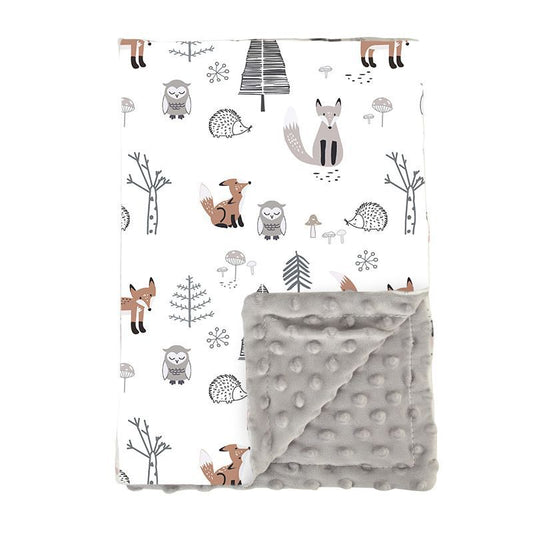 Couverture bebe animaux foret