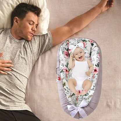 Berceau Bébé - NidPortableBébé™ - Fleurs - Câlin et Berceau