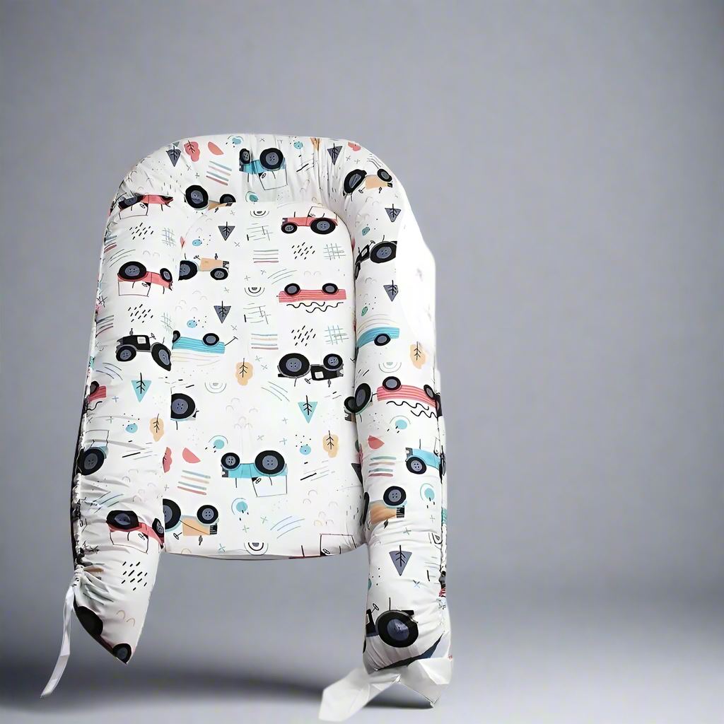 Berceau Bébé - NidPortableBébé™ - Voiture Bleue - Câlin et Berceau