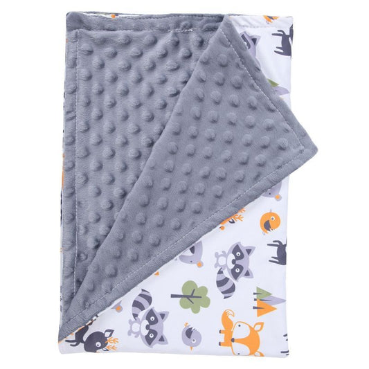 couverture bebe calinou raton-laveur modele