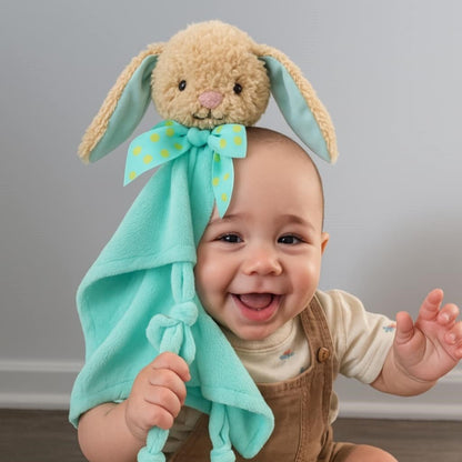 doudou bebe lapin bleu garcon