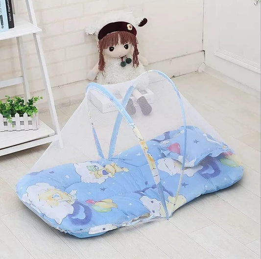 Moustiquaire Lit Bébé - SleepNest™ - Bleu - Câlin et Berceau
