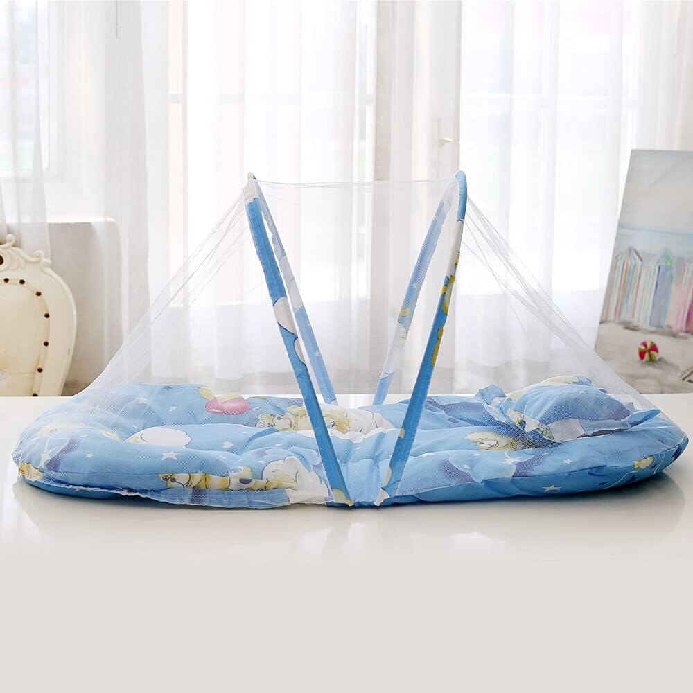 Moustiquaire Lit Bébé - SleepNest™ - Bleu - Câlin et Berceau
