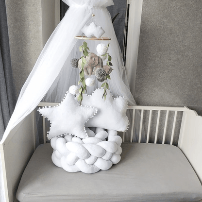 Tresse de lit bébé | Cocotresse ™ - Blanc - Câlin et Berceau
