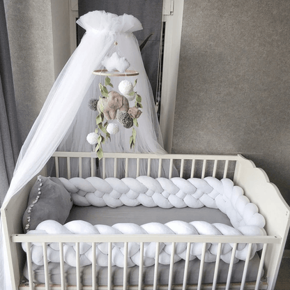 Tresse de lit bébé | Cocotresse ™ - Blanc - Câlin et Berceau