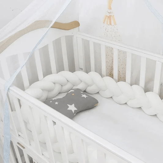 Tresse de lit bébé | Cocotresse ™ - Blanc - Câlin et Berceau