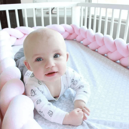 Tresse de lit bébé | Cocotresse ™ - Bleu 3 Couleurs - Câlin et Berceau