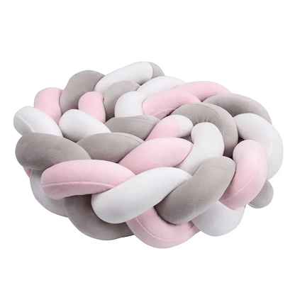Tresse de lit bébé | Cocotresse ™ - Rose 3 Couleurs - Câlin et Berceau